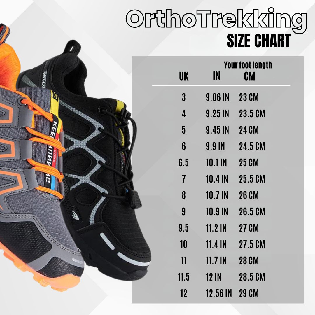 OrthoTrekking (2025) - ergonomic walking and hiking shoes for pain relief (Unisex)